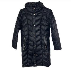 Calvin Klein Premium Down Jacket Women's Medium Black Lightweight Hooded